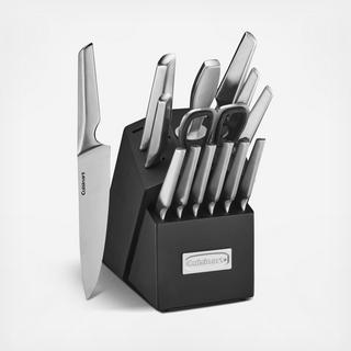 Elite Stainless Steel 15-Piece Knife Block Set