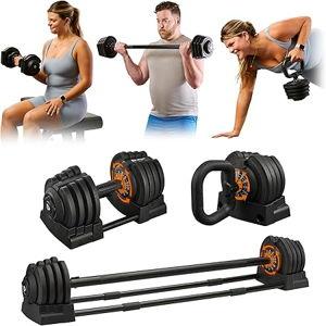 Lifepro Adjustable Dumbbells Single - 43lb Single 3in1