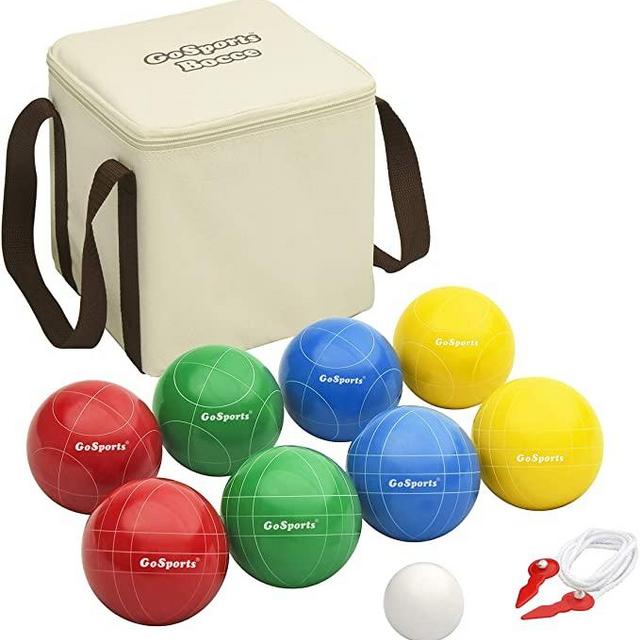 Bocce Set with 8 Balls, Pallino, Case and Measuring Rope