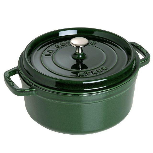 Staub 5.5 Quart Round Cocotte, Basil