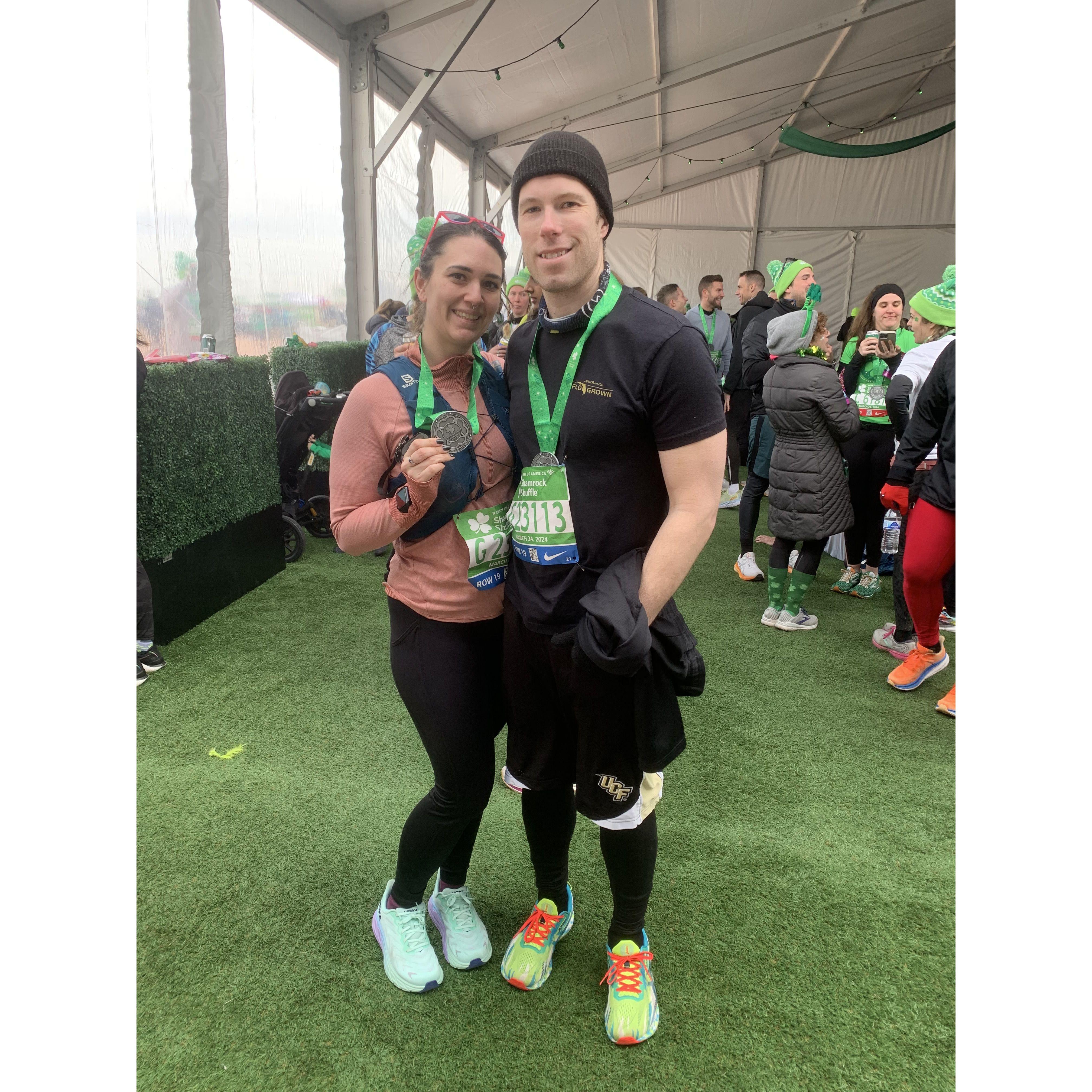 Our first 8k race!