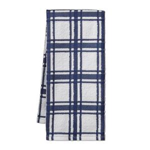 Williams Sonoma Terry Plaid Absorbent Towels, Set of 4, Bright Blue