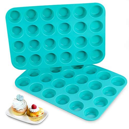 Nonstick 19.75 X 14 24-Cup Mini Muffin Pan, Mini Cupcake Pan