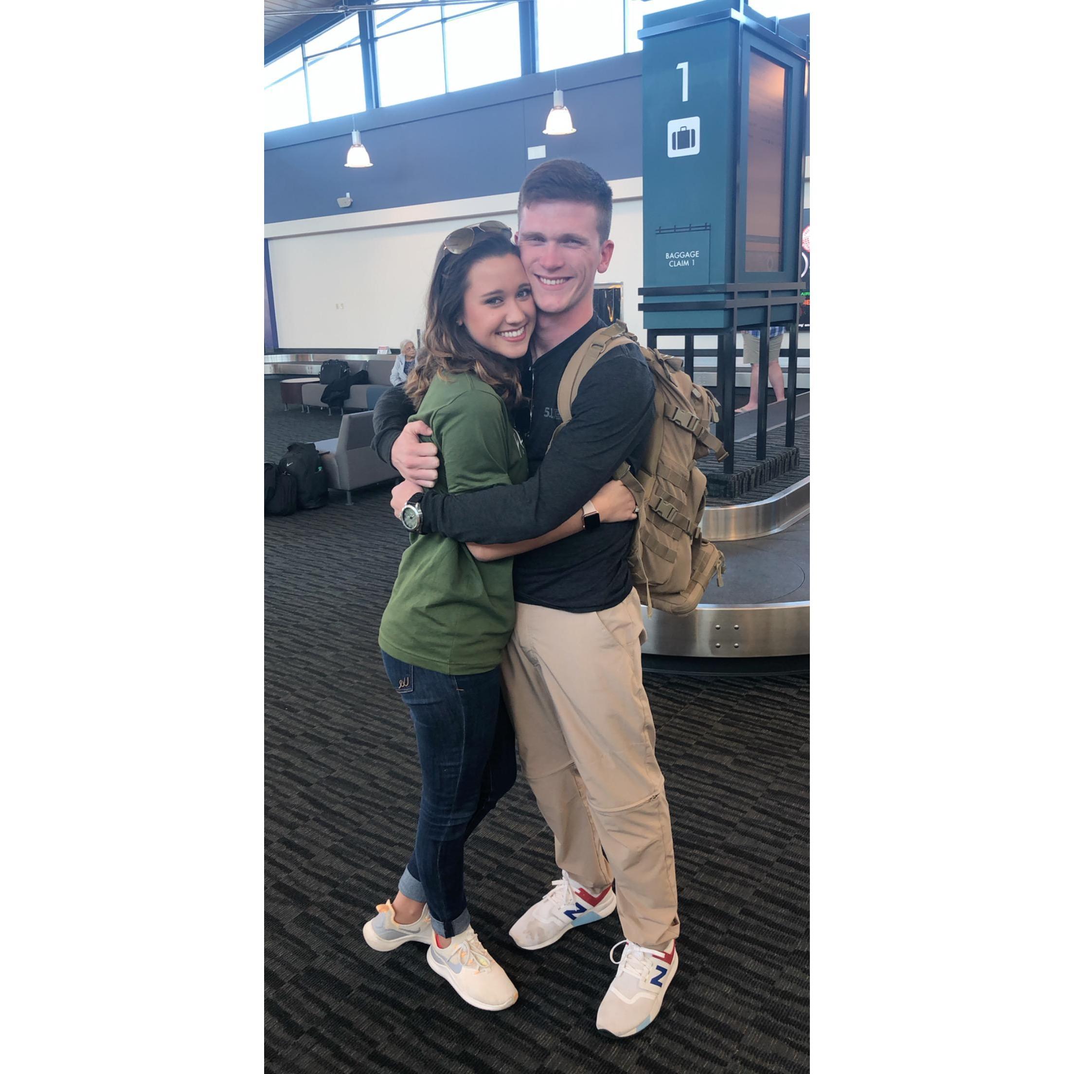 The day Cole came home from his deployment for good!