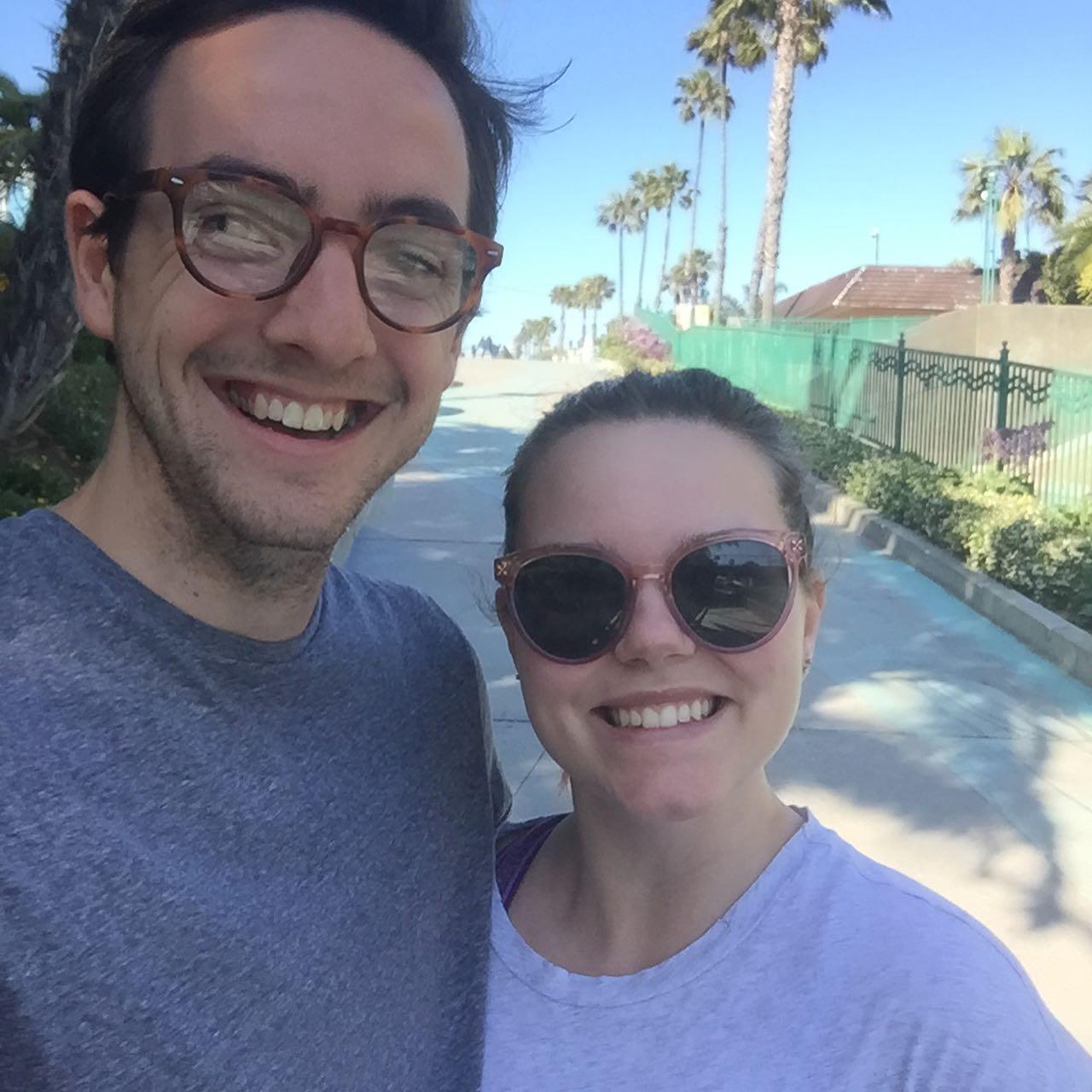 Tyler's first day in California!