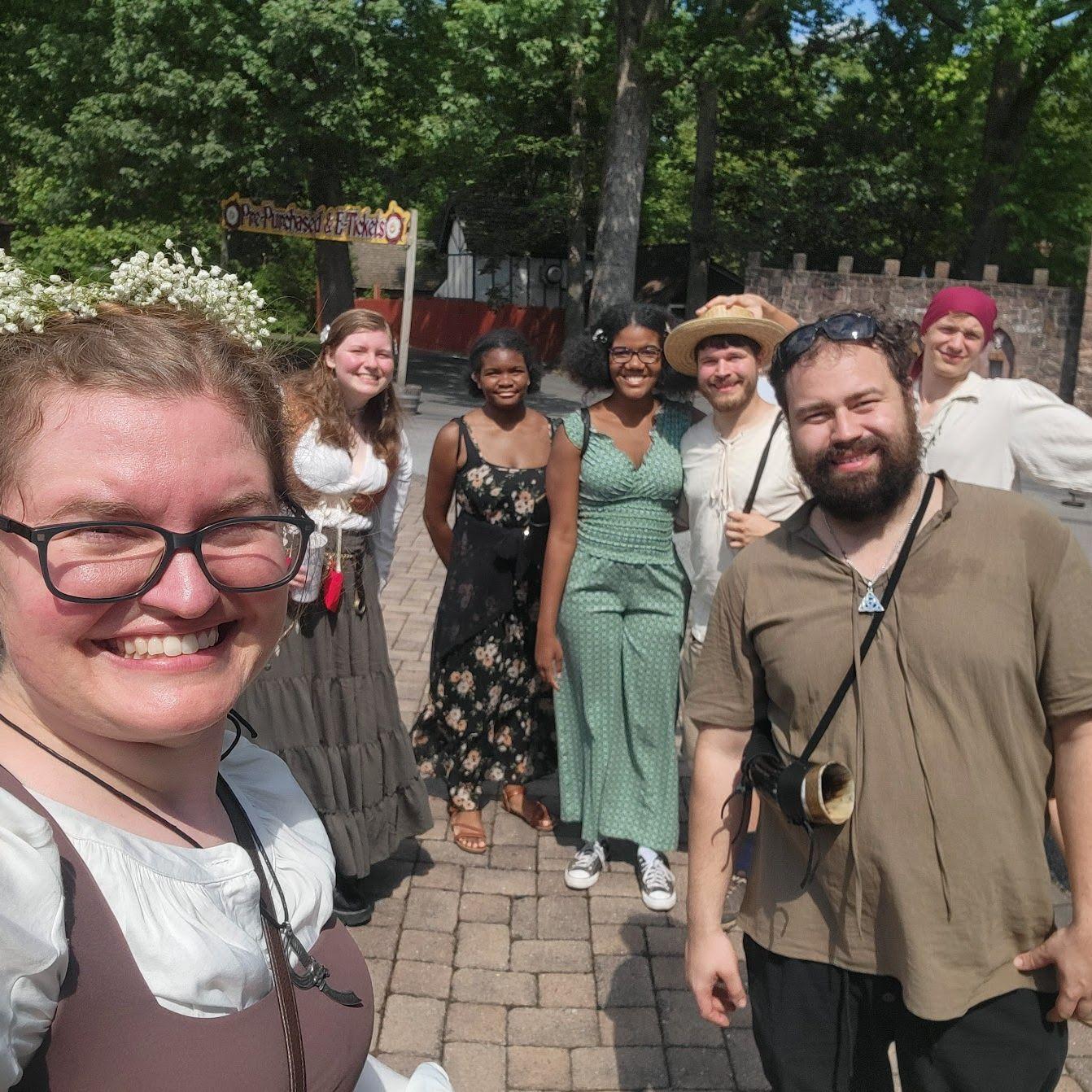 At the Celtic fair with the Sherrod-Newton family!