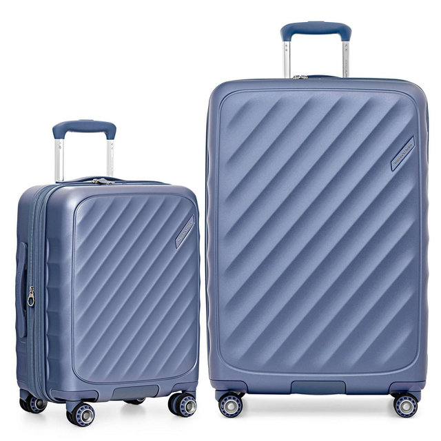 Traveler's Choice Elm 2pc Hardside Expandable Spinner Luggage Set - Navy Blue