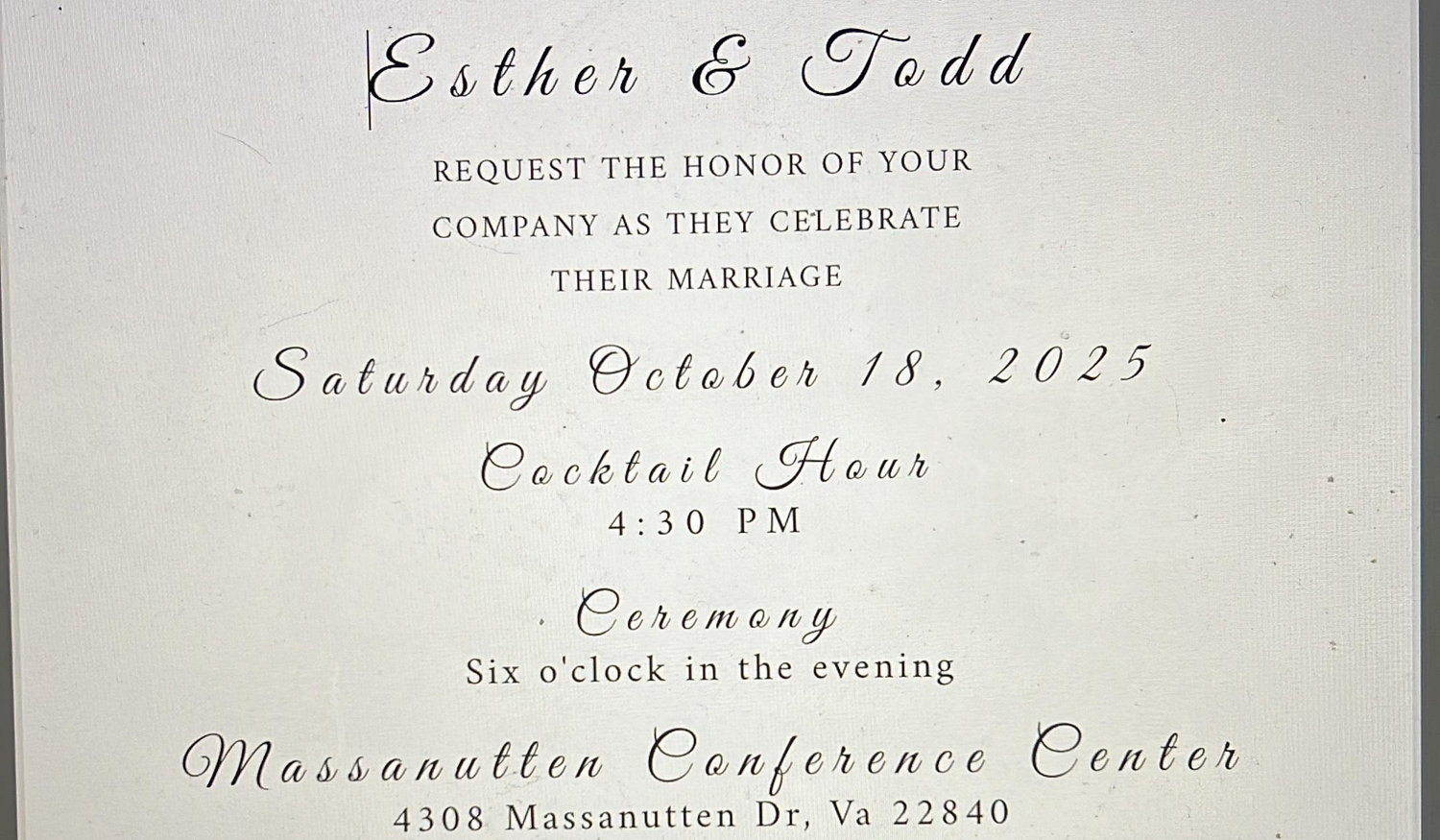 The Wedding Website of Esther Teh and Todd Phillos