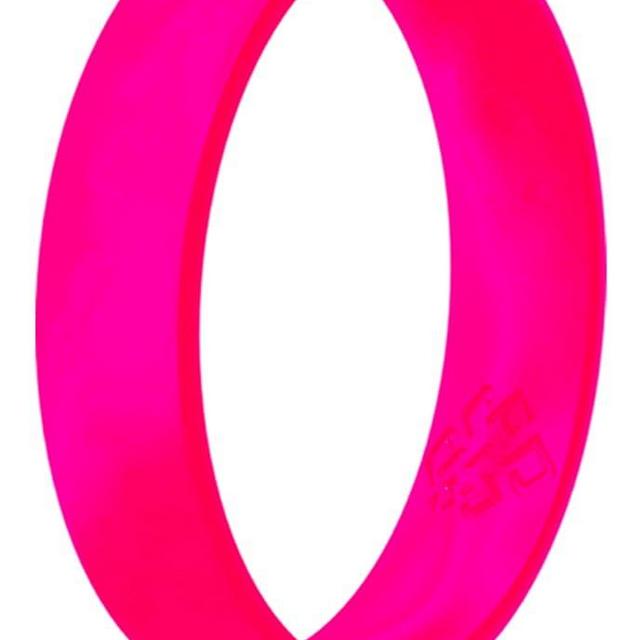 Knot Theory Silicone Rings for Women Rainbow Neon Pink Yellow Orange – Bright Camo Rubber Wedding Band – Gym Workout Yoga Pilates Ring for Her