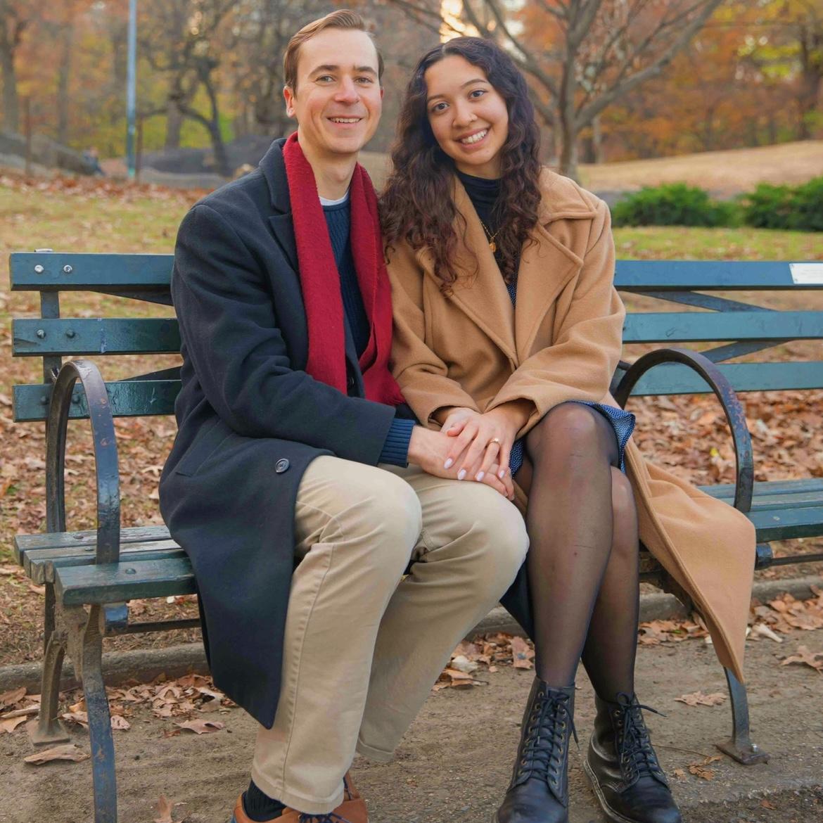 Engagement photos in Central Park