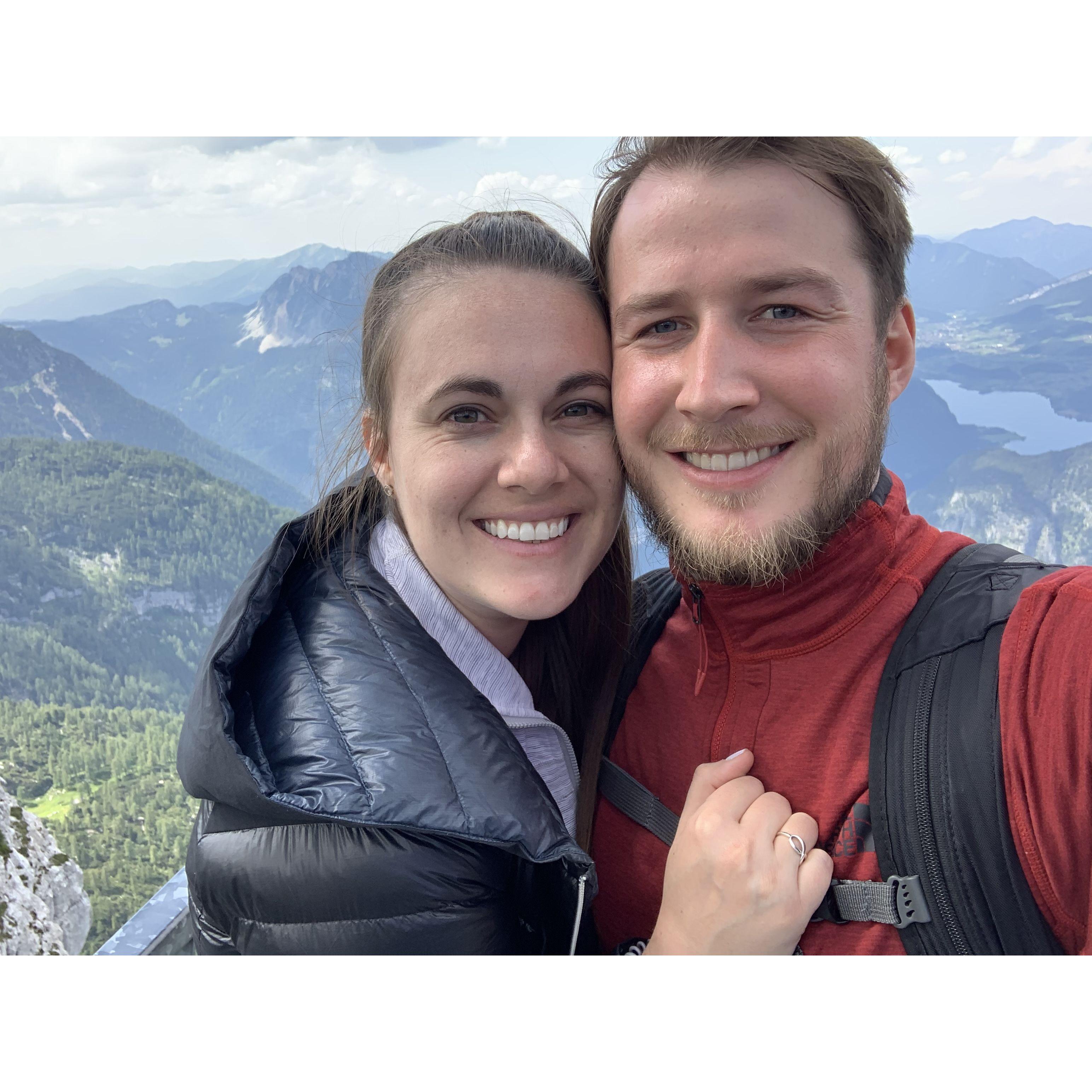 Feeling on top of the world in Hallstatt, Austria!