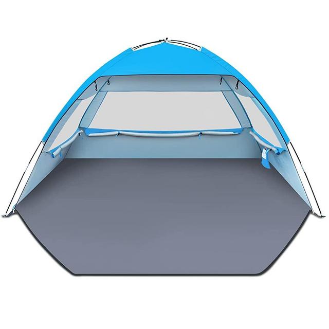 Gorich Beach Tent, Beach Shade Tent for 3/4-5/6-7 Person with UPF 50+ UV Protection, Portable Beach Tent Sun Shelter Canopy, Lightweight & Easy Setup Cabana Beach Tent