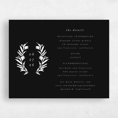 Black Wedding Enclosure - Callahan