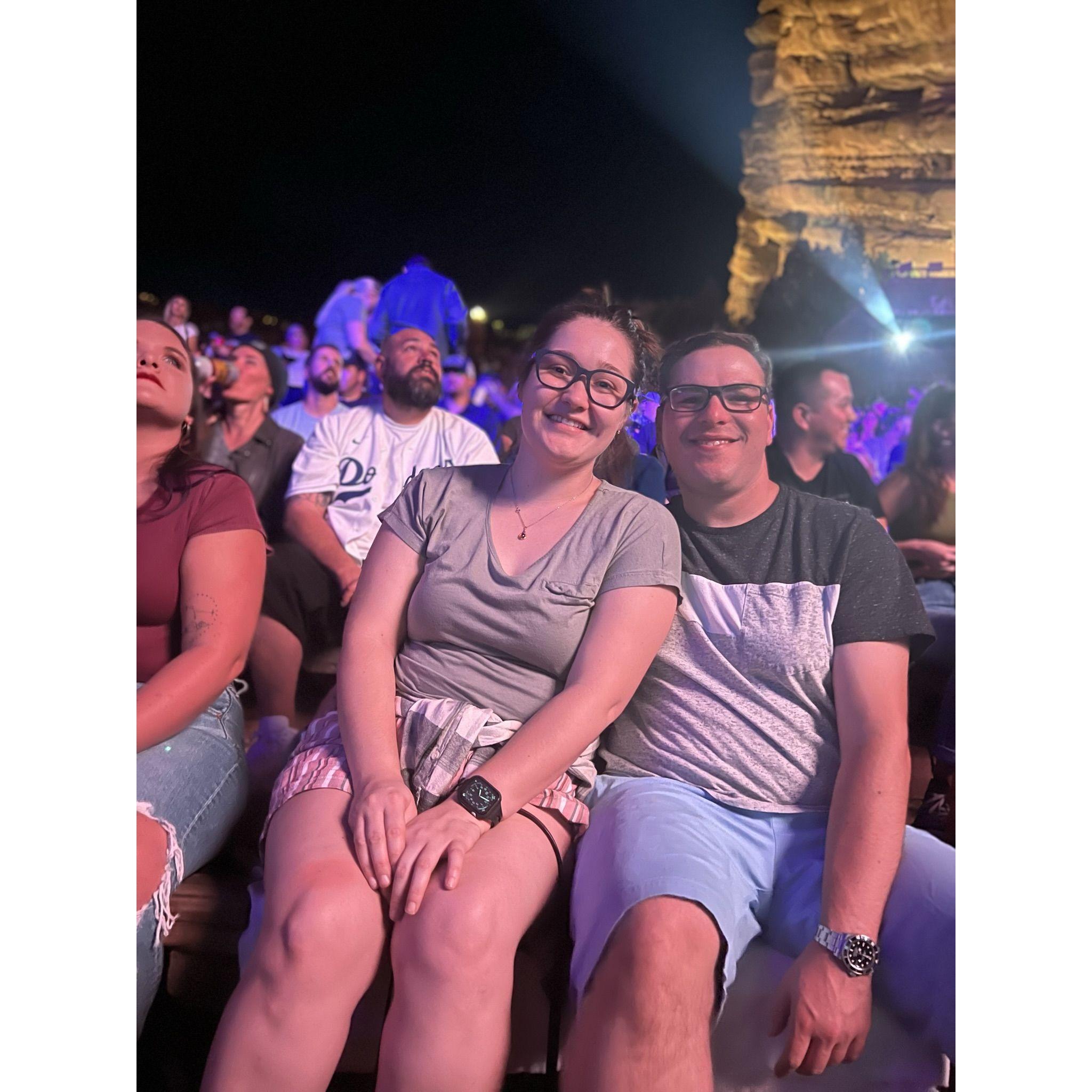 Warm summer nights at Red Rocks.