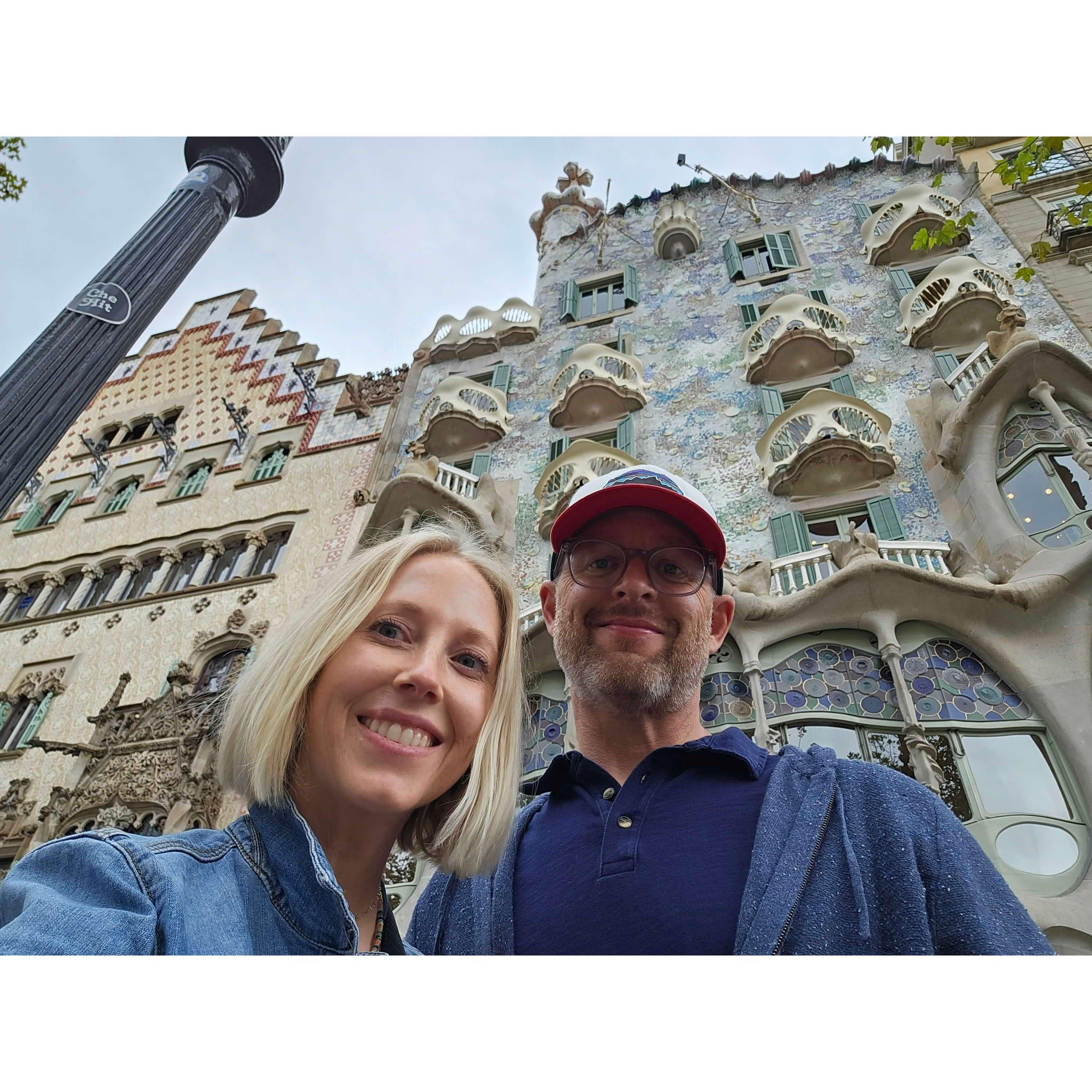 Casa Batlló by Gaudí in Barcelona, Spain - September 2023