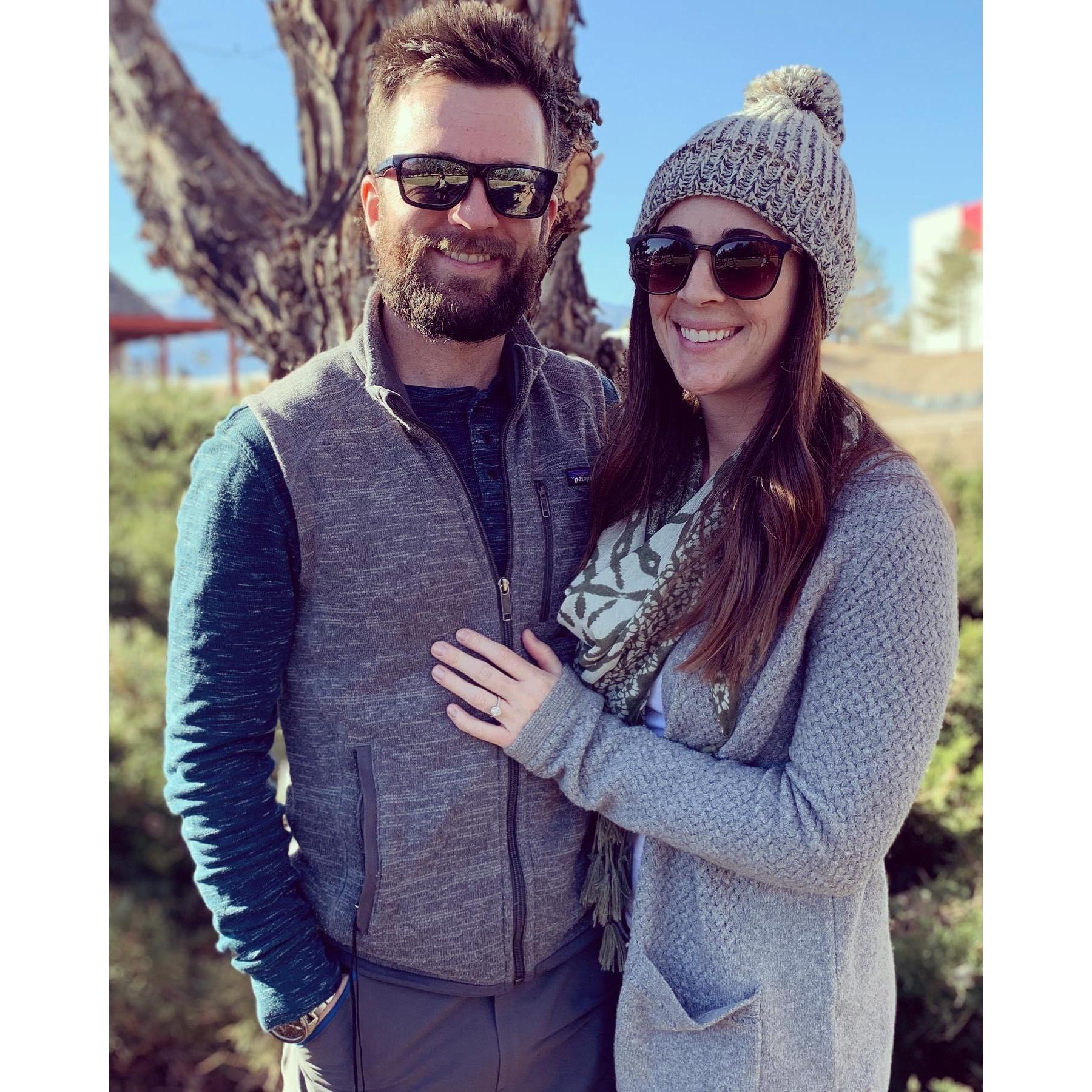 Our unofficial engagement photo, credit to my mom and her iPhone!