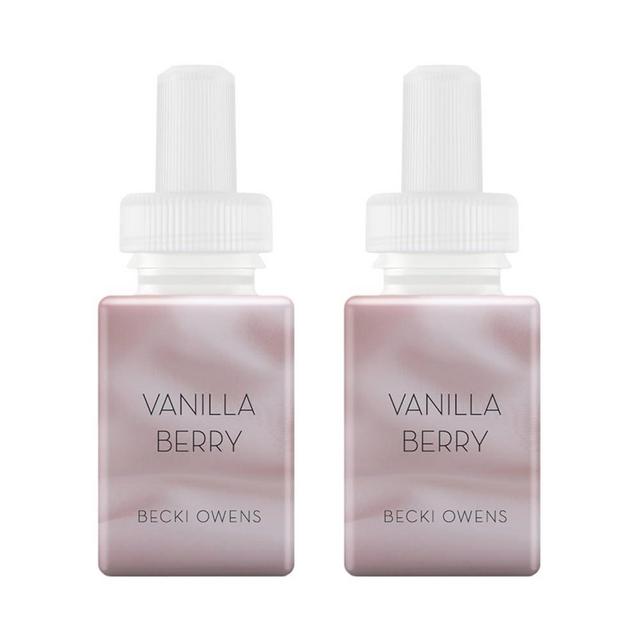 Pura & Becki Owens Home Scent Refill - Smart Home Air Diffuser Fragrance - Up to 120-Hours of Premium Fragrance per Refill - Household Essential - Clean & Safe Fragrance - 2 Pack, Vanilla Berry
