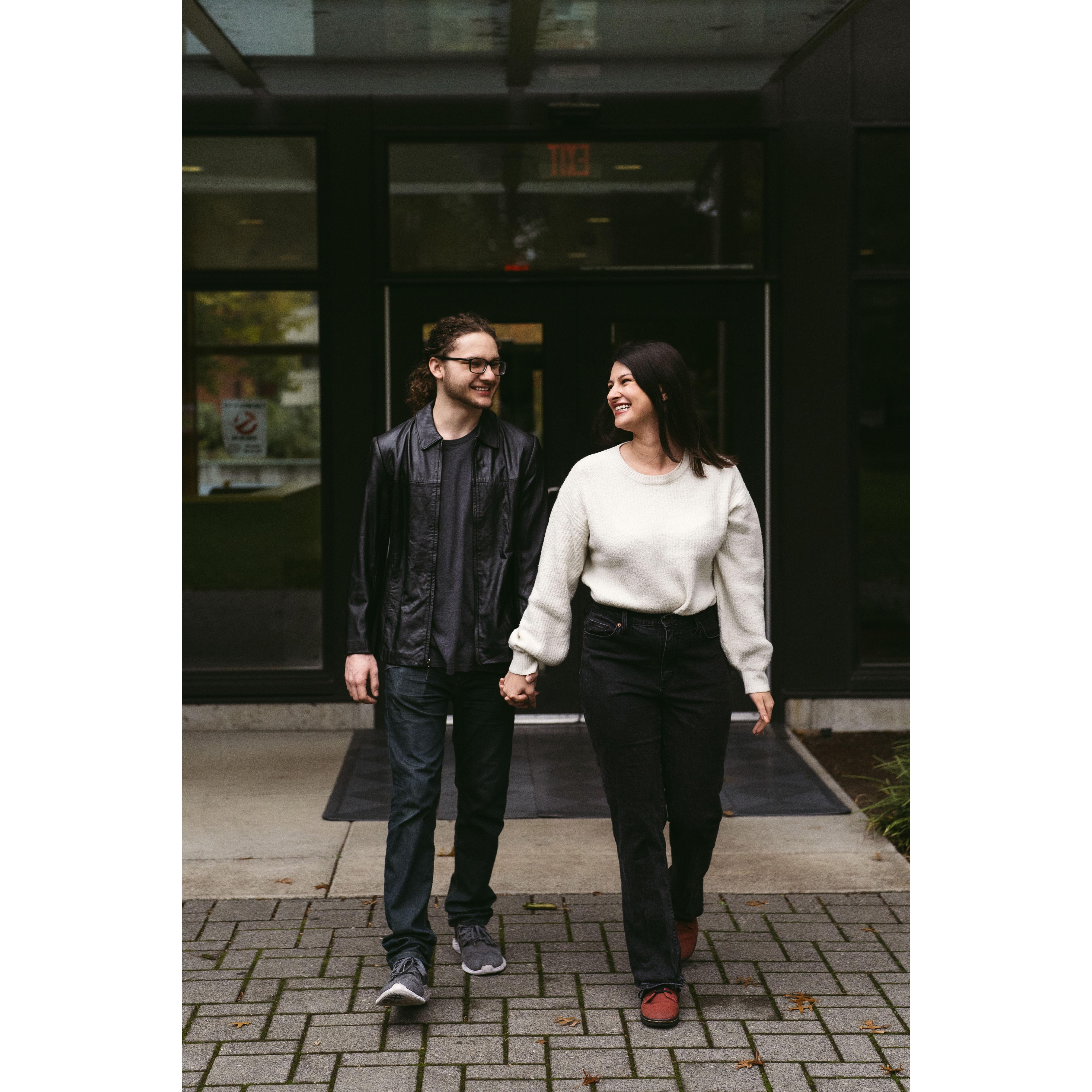 The building where our love story began.