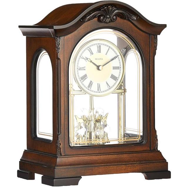 Bulova B1845 Durant Chiming Clock, Walnut