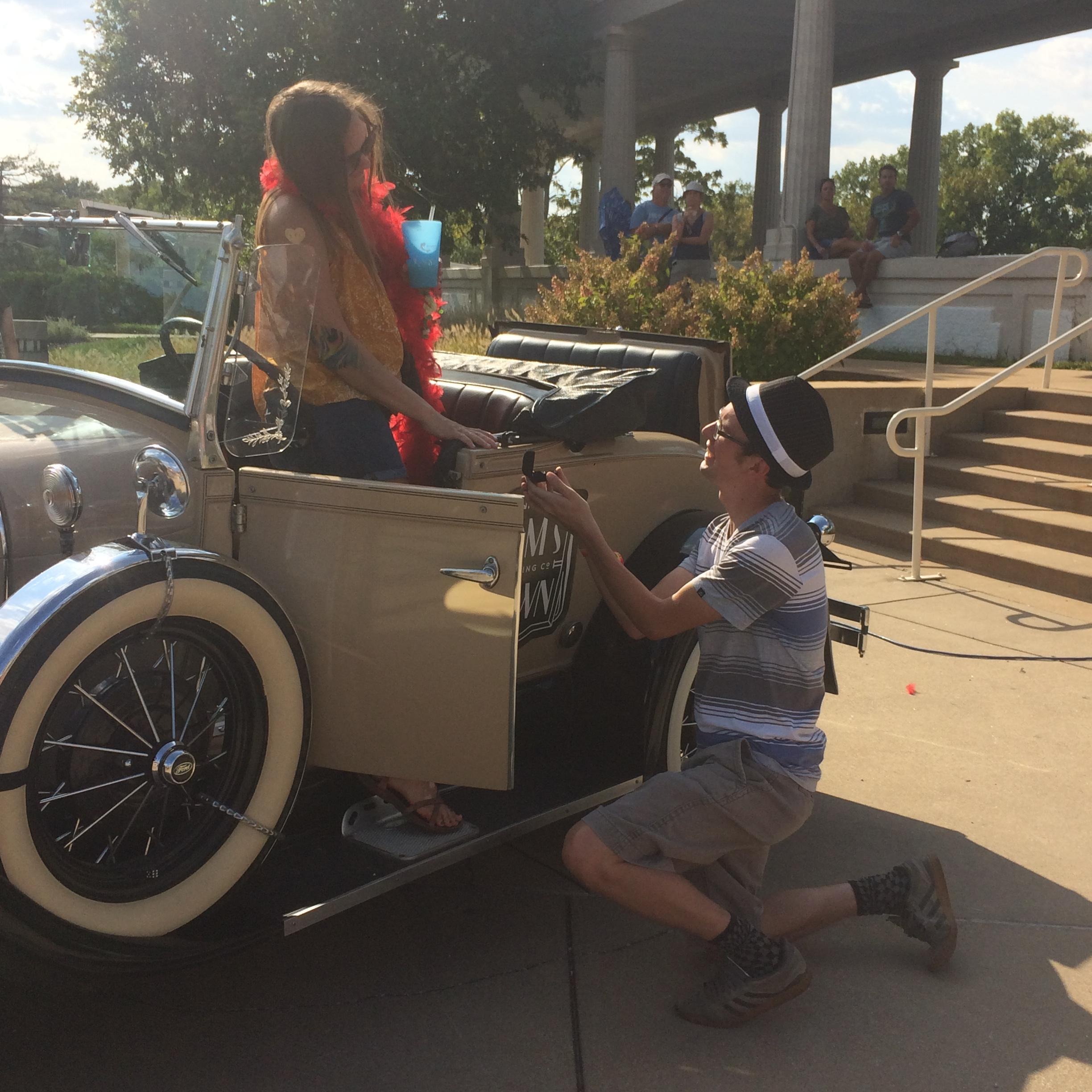 "Will You Marry Me?" 
Popping the question at Loufest 2017