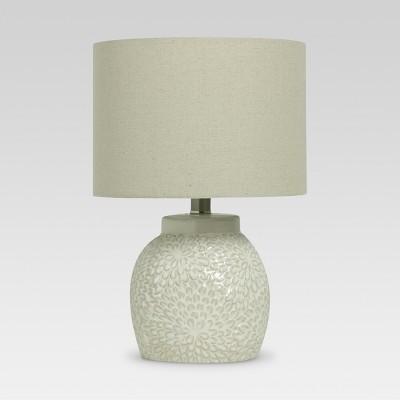 Floral Textured Ceramic Accent Lamp Shell - Threshold™