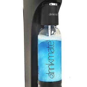Drinkmate Beverage Carbonation Maker with 3 oz Cylinder, Matte Black