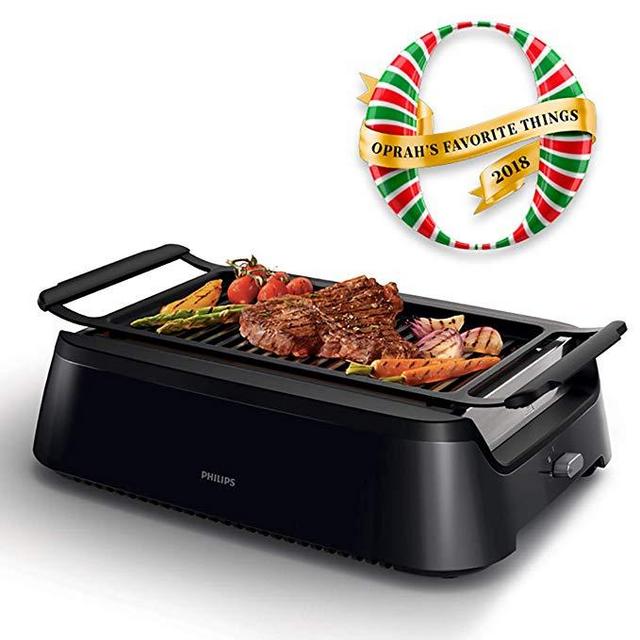 Philips Smoke-less Indoor BBQ Grill, Avance Collection, HD6371/94