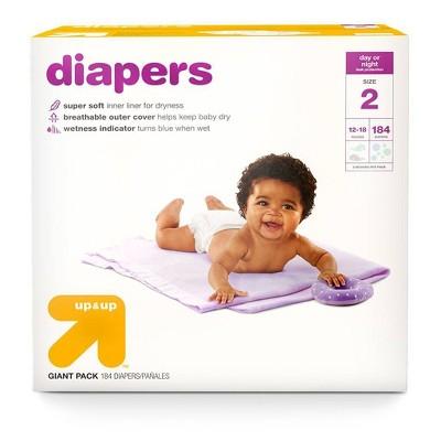 Up & Up Diapers - Size 2 (184 count)