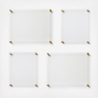 Gallery Wall 4-Piece Acrylic Double Panel Frame Set