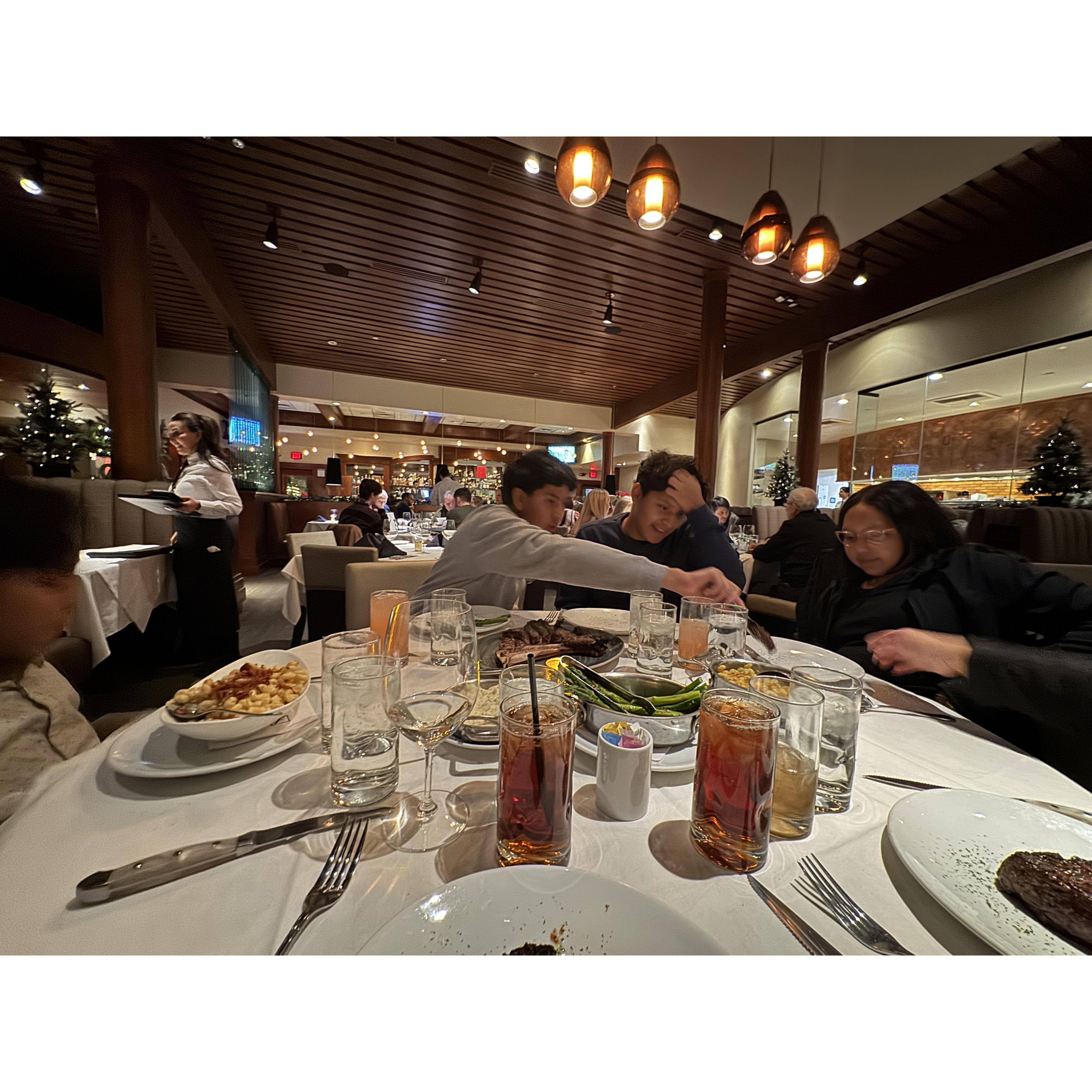 Dinner at Flemings Steakhouse
