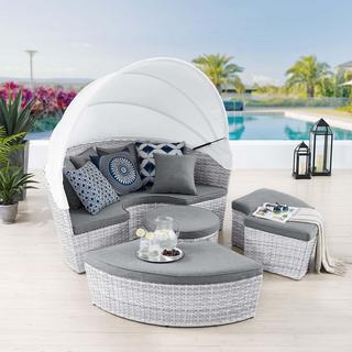 Scottsdale Canopy Sunbrella Outdoor Patio Daybed
