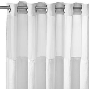 Hookless® Waffle 71-Inch x 74-Inch Fabric Shower Curtain in White