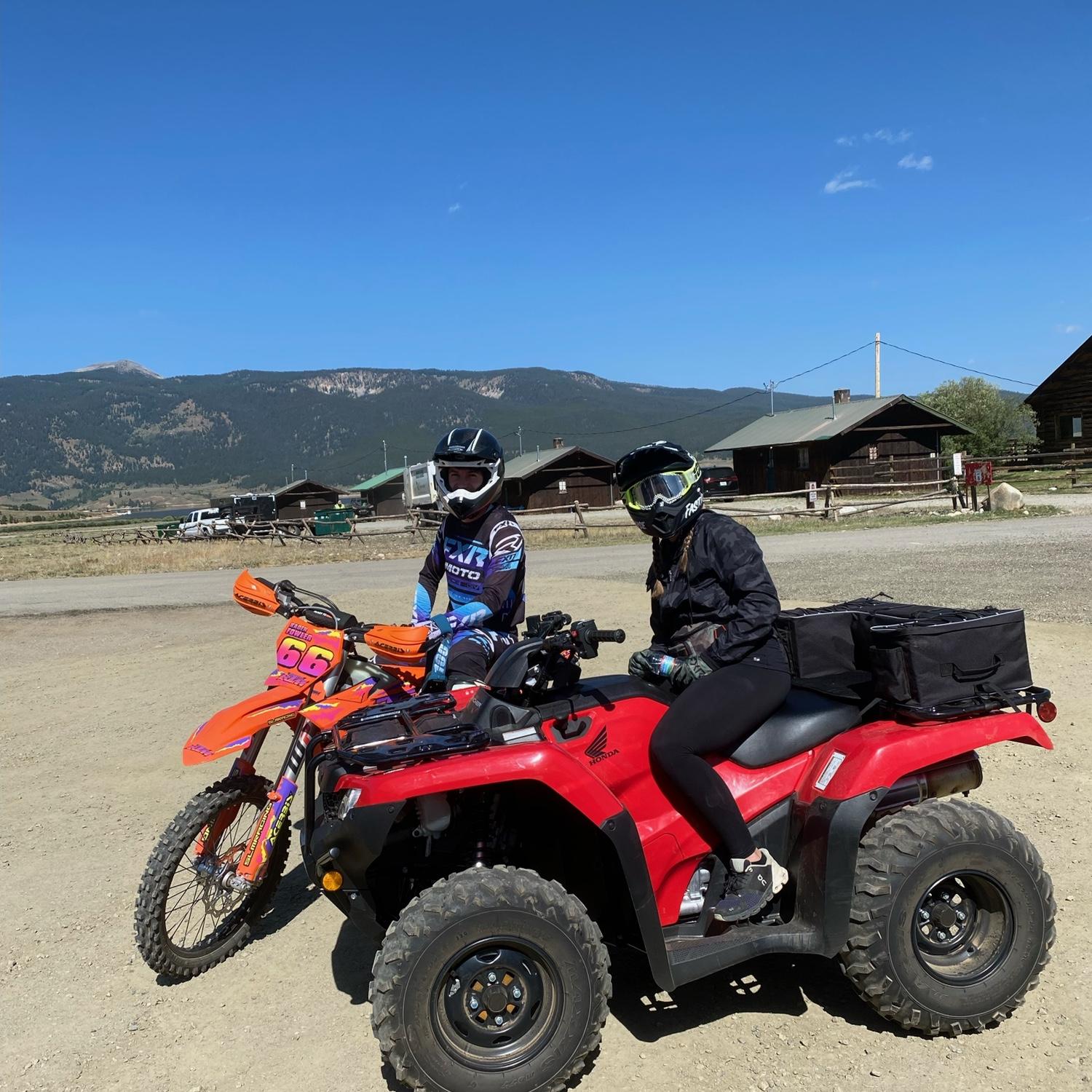 Riding through the mountains together
