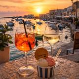 Watch Sunset Along the Waterfront