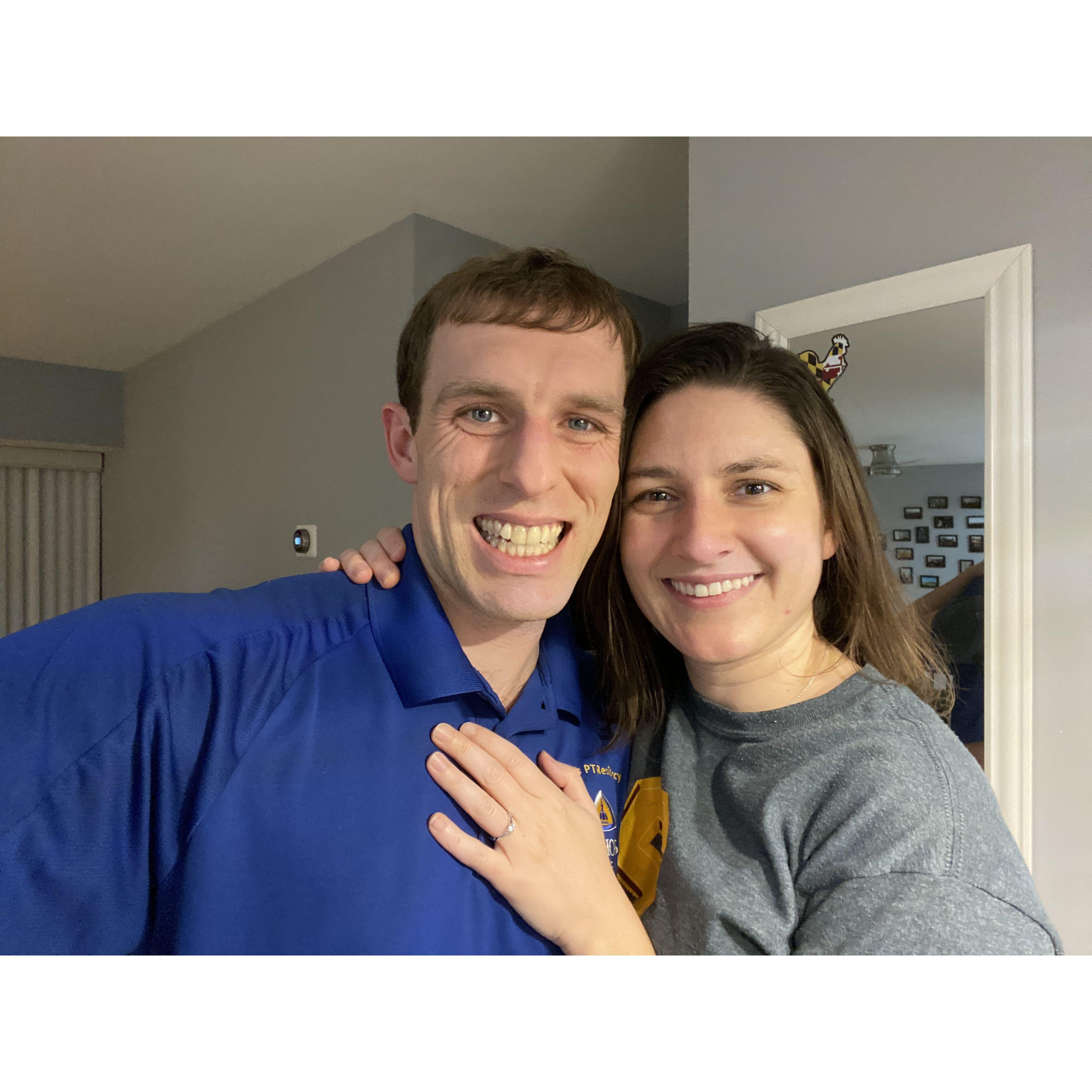 John surprised Charis with a proposal in their future home. He played and sang their favorite song and then proposed. She said yes! Dec 28, 2022!