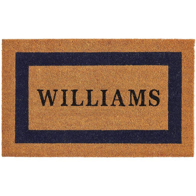 Personalized Picture Frame Doormat, 30" x 48", Navy