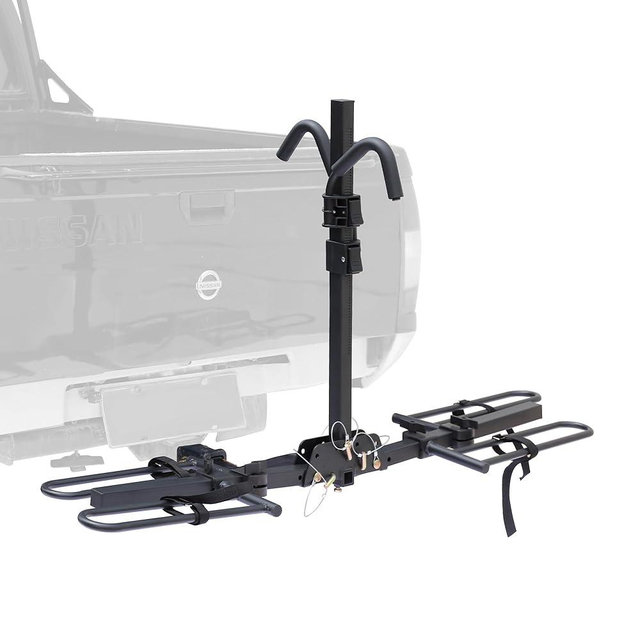 Young 2 Bike Rack Hitch Mount Foldable Platform Style, Bicycle Carrier for Cars SUVs Trucks Vans, 80 lbs. Capacity