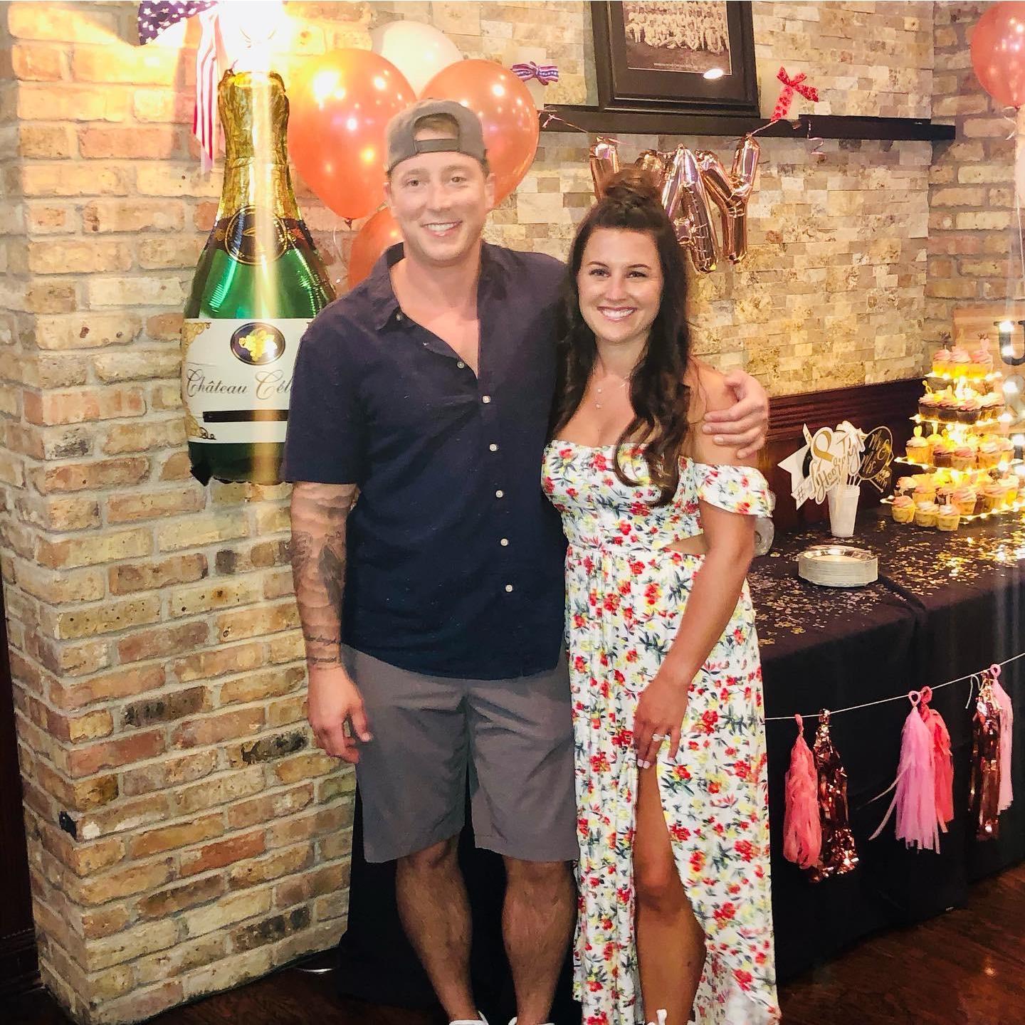 At our Engagement Party