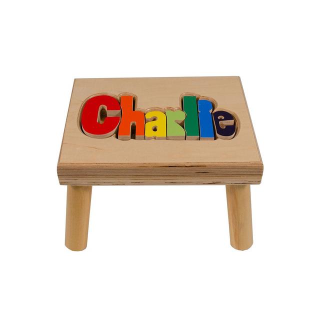 Name (Still TBD!) Puzzle Stool in Maple Wood