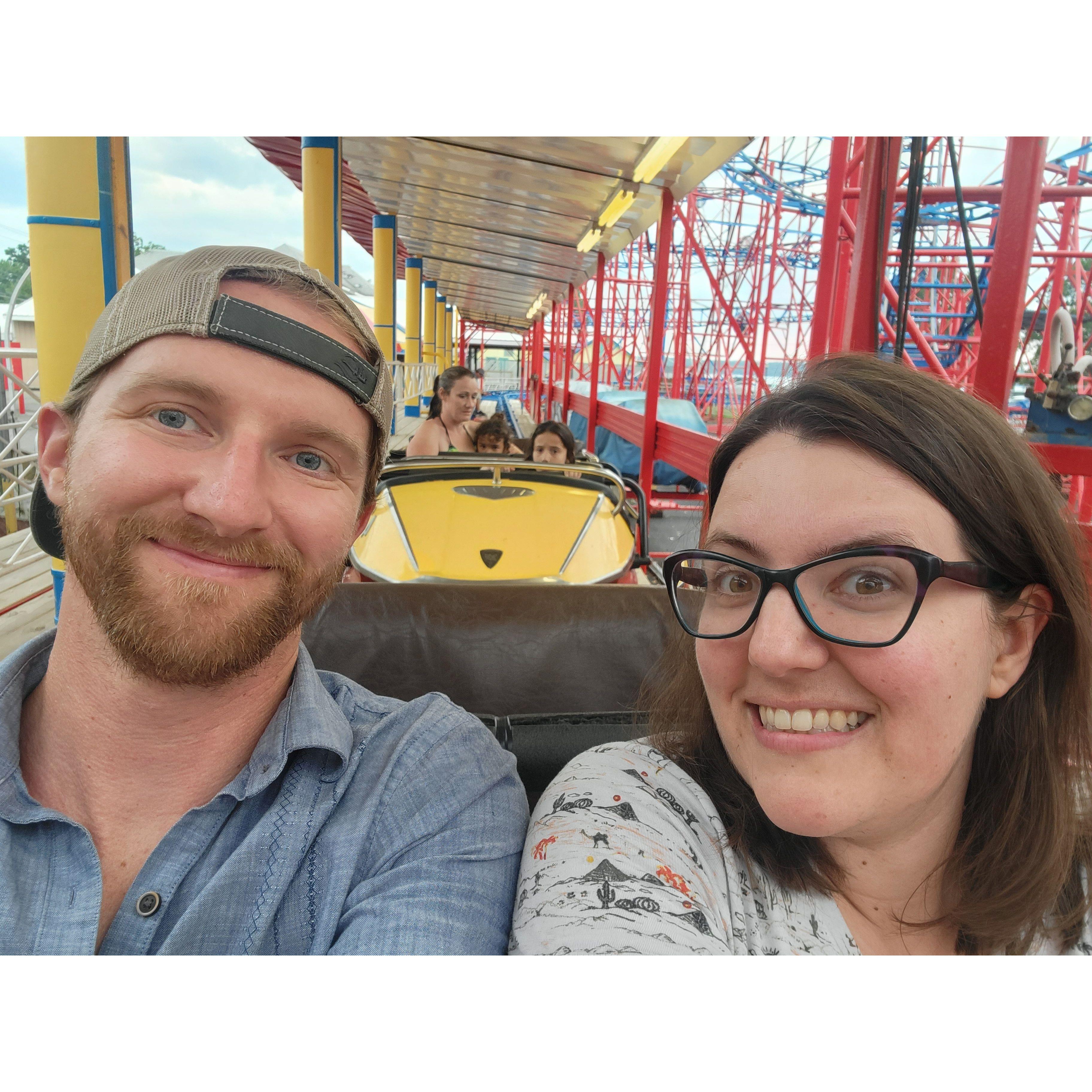 We survived the rollercoaster at Sylvan Beach, wedding planning is a piece of cake