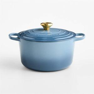 Le Creuset Signature ® 6.5-Qt. Chambray Enameled Cast Iron Deep Round Dutch Oven