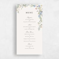 Beige Wedding Menu - Laurelwood