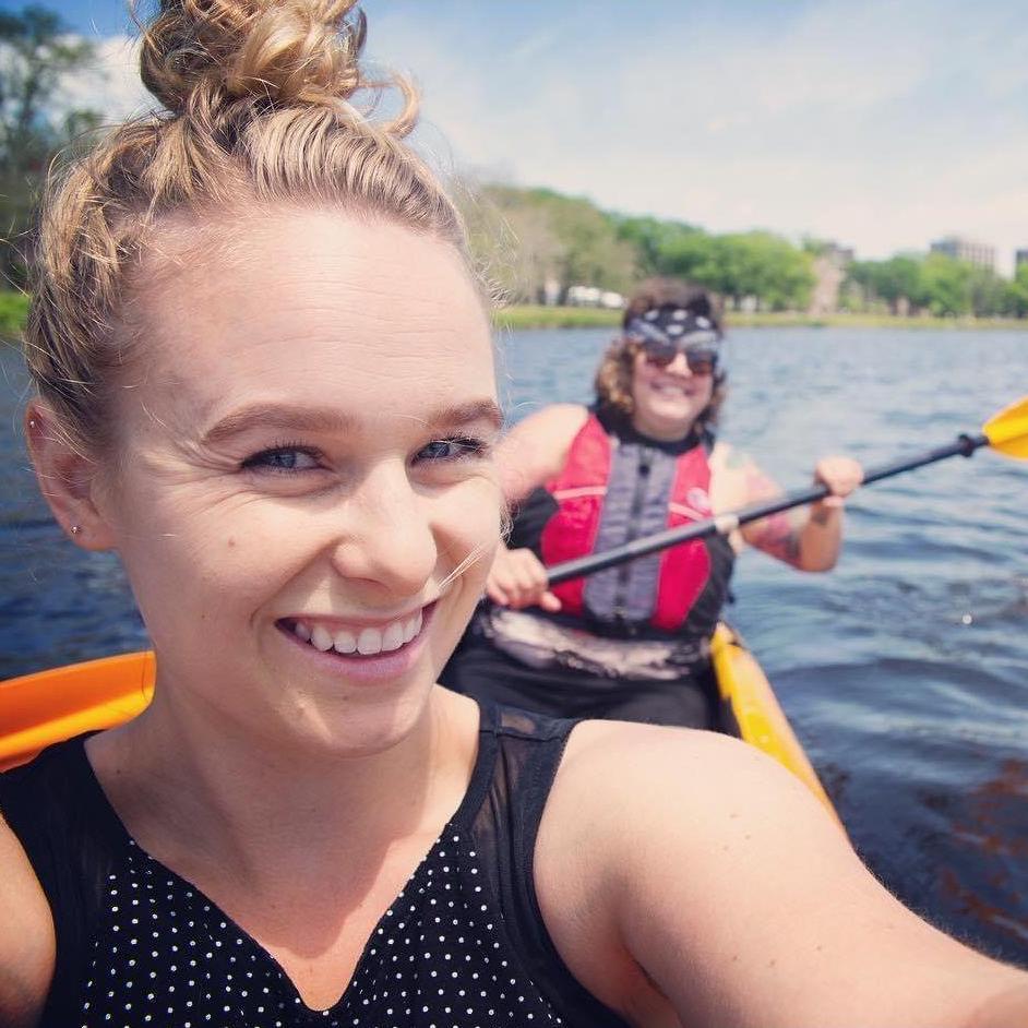 Kayaking the Charles River in 2019.