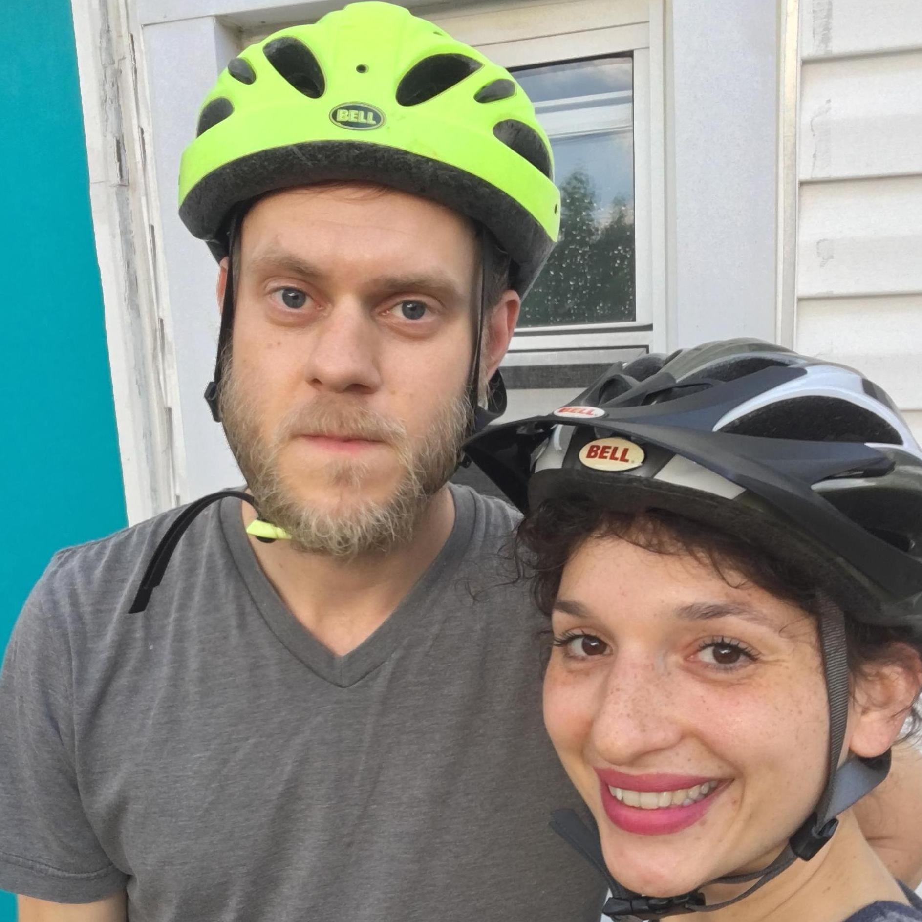 We bonded over our love of biking early on, June 2017.