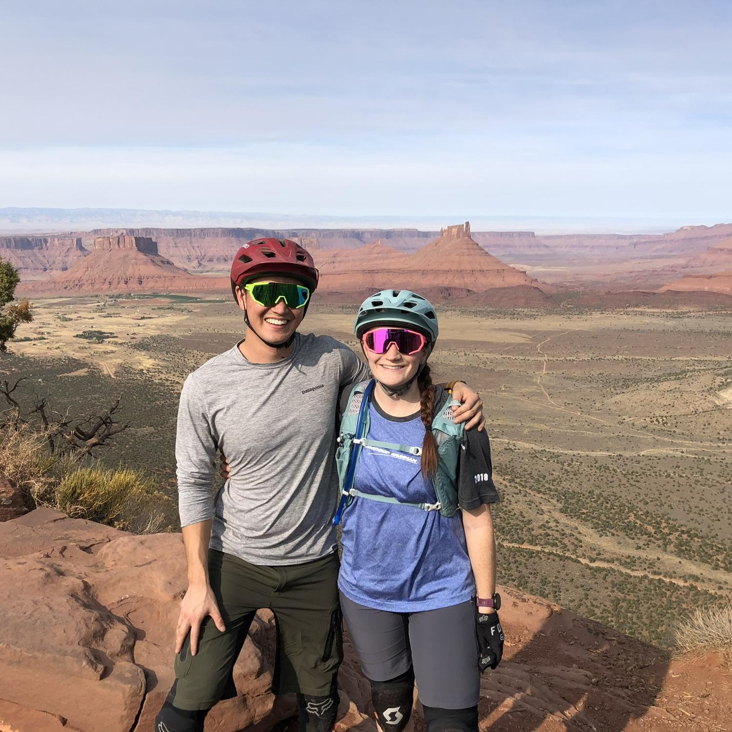 Summer 2020 - we started mountain biking! (Thanks Kelly and Shauna!)