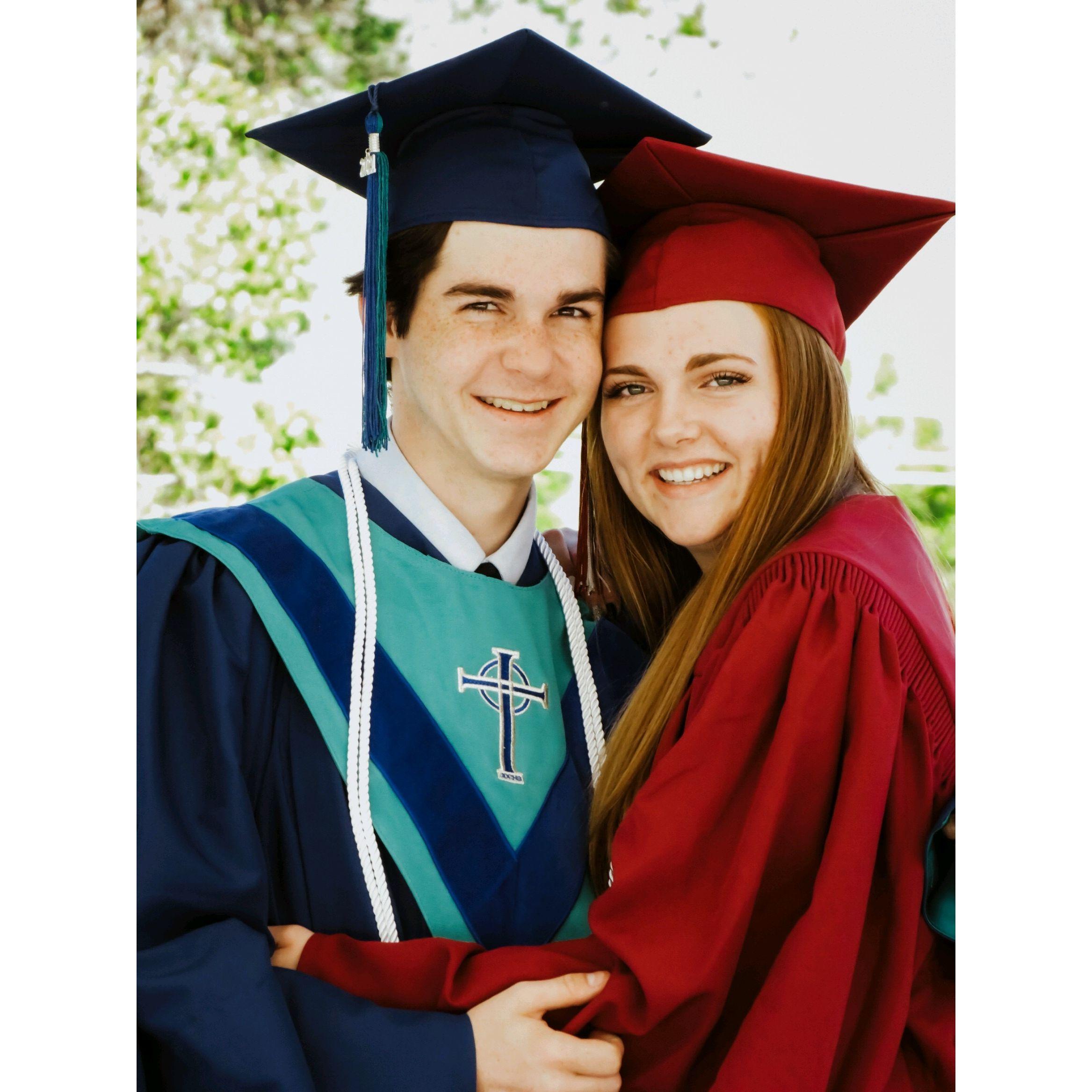 Graduation together (different schools) back in 2021