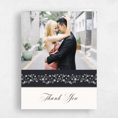 Ebony, Black Wedding Thank You - Siofra Photo
