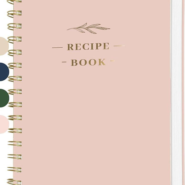 Perfect Blank Recipe Book-Recipe Book to Write in Your Own Recipes,Hardcover Personal Blank Recipe Book, Recipe Notebook Hold 144 Exclusive Formula Recipes (Pink)