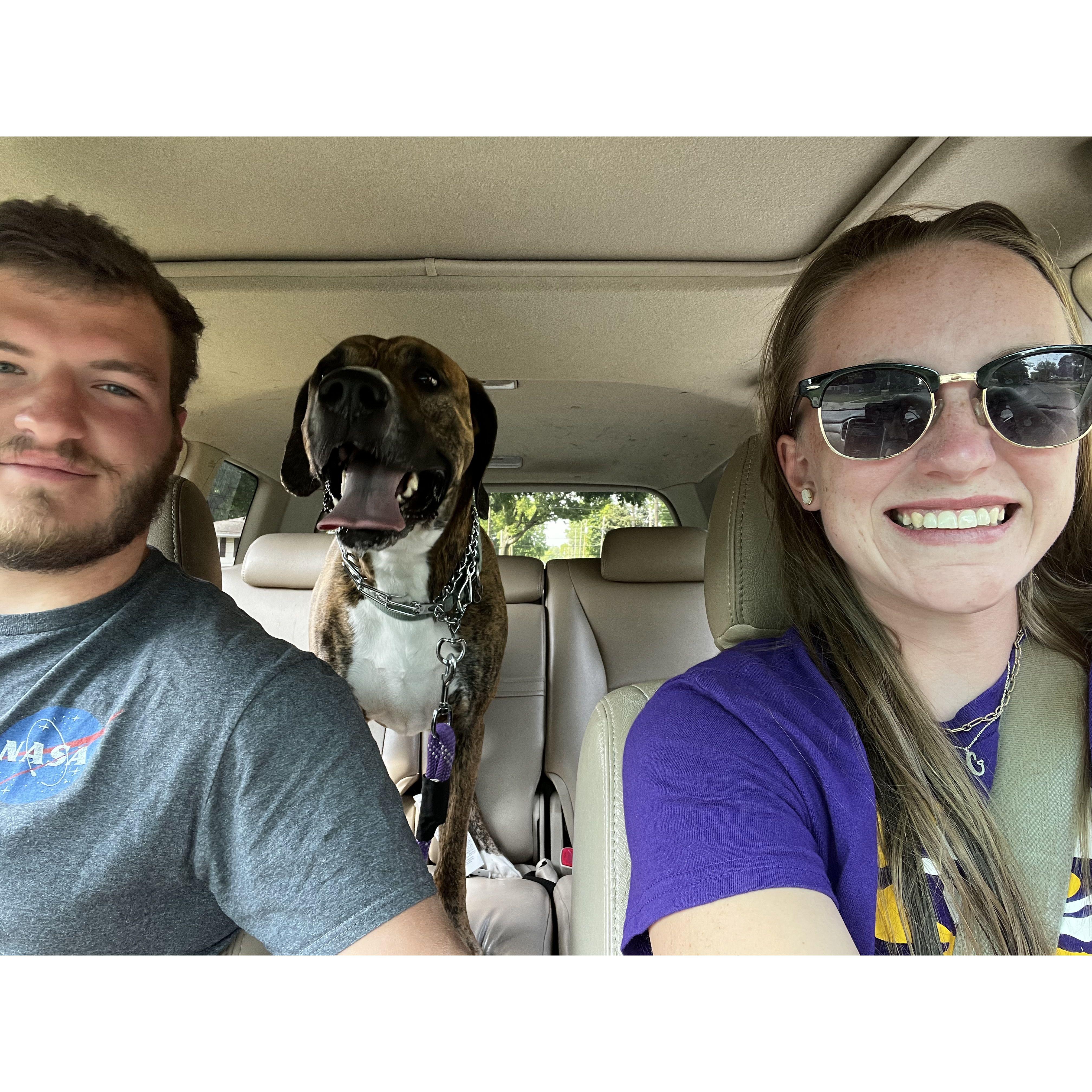 Lots of trips to the dog park with Tucker!