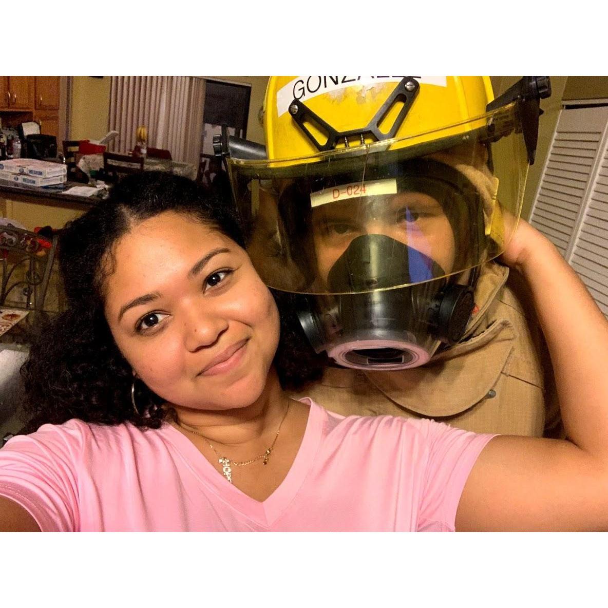 Demitrious during his days at Fire Academy